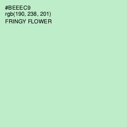 #BEEEC9 - Fringy Flower Color Image