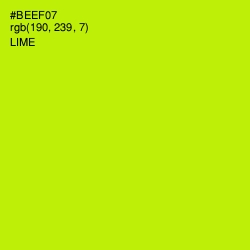 #BEEF07 - Lime Color Image