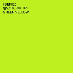 #BEF020 - Green Yellow Color Image