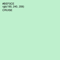 #BEF0CE - Cruise Color Image