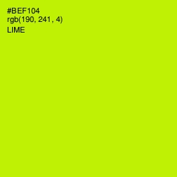 #BEF104 - Lime Color Image