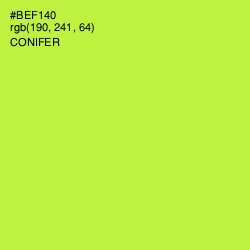 #BEF140 - Conifer Color Image