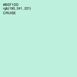 #BEF1DD - Cruise Color Image