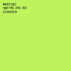 #BEF35C - Conifer Color Image