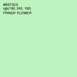#BEF3C0 - Fringy Flower Color Image