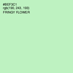 #BEF3C1 - Fringy Flower Color Image