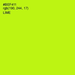 #BEF411 - Lime Color Image