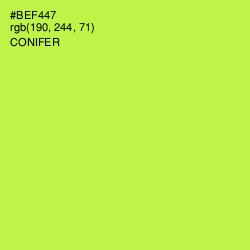 #BEF447 - Conifer Color Image