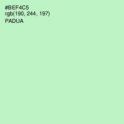 #BEF4C5 - Padua Color Image