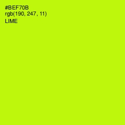 #BEF70B - Lime Color Image