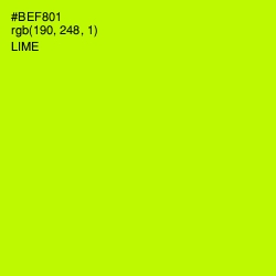 #BEF801 - Lime Color Image