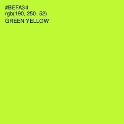 #BEFA34 - Green Yellow Color Image