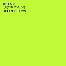 #BEFA38 - Green Yellow Color Image