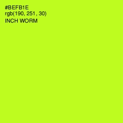 #BEFB1E - Inch Worm Color Image