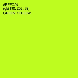 #BEFC20 - Green Yellow Color Image