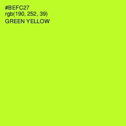 #BEFC27 - Green Yellow Color Image
