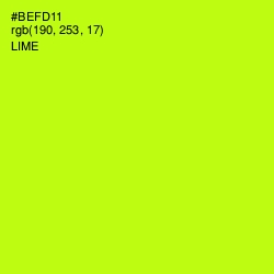 #BEFD11 - Lime Color Image