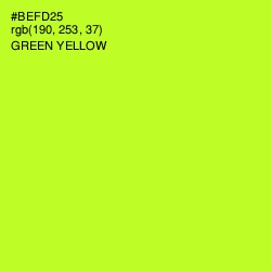 #BEFD25 - Green Yellow Color Image