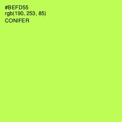 #BEFD55 - Conifer Color Image