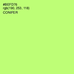 #BEFD76 - Conifer Color Image