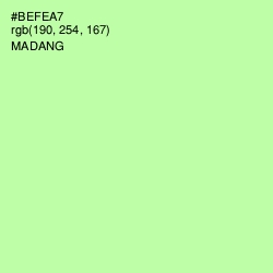 #BEFEA7 - Madang Color Image