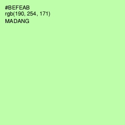 #BEFEAB - Madang Color Image