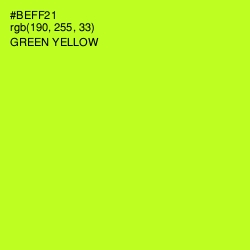 #BEFF21 - Green Yellow Color Image