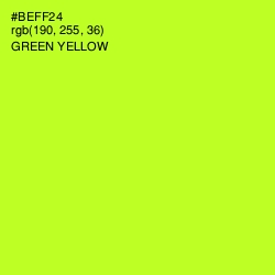 #BEFF24 - Green Yellow Color Image