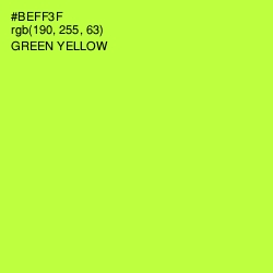#BEFF3F - Green Yellow Color Image