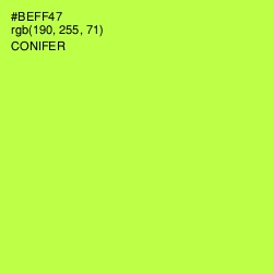 #BEFF47 - Conifer Color Image