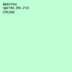 #BEFFD4 - Cruise Color Image