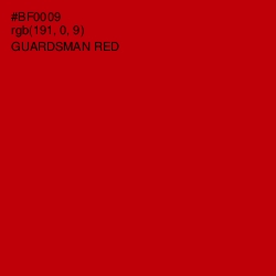 #BF0009 - Guardsman Red Color Image