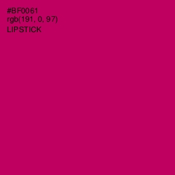 #BF0061 - Lipstick Color Image