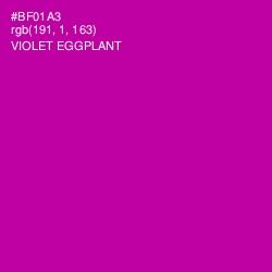 #BF01A3 - Violet Eggplant Color Image