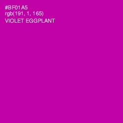 #BF01A5 - Violet Eggplant Color Image