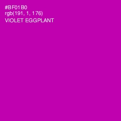 #BF01B0 - Violet Eggplant Color Image