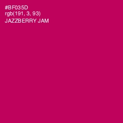 #BF035D - Jazzberry Jam Color Image