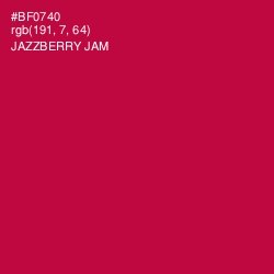#BF0740 - Jazzberry Jam Color Image