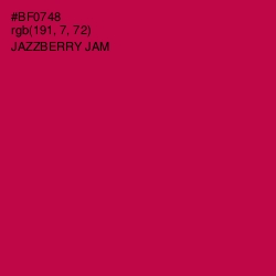 #BF0748 - Jazzberry Jam Color Image