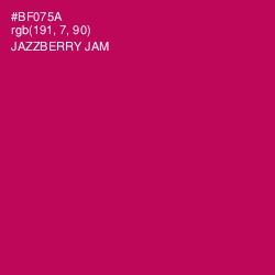 #BF075A - Jazzberry Jam Color Image