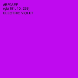 #BF0AEF - Electric Violet Color Image