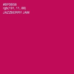 #BF0B58 - Jazzberry Jam Color Image
