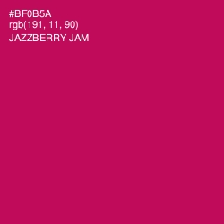 #BF0B5A - Jazzberry Jam Color Image