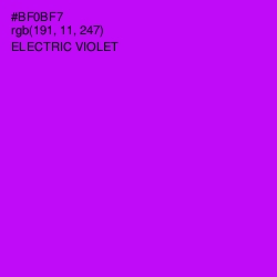 #BF0BF7 - Electric Violet Color Image