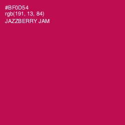 #BF0D54 - Jazzberry Jam Color Image
