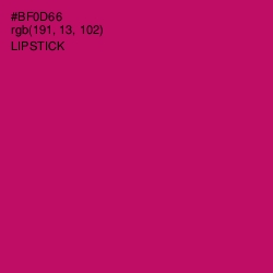 #BF0D66 - Lipstick Color Image