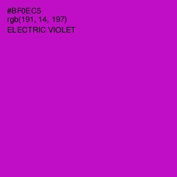 #BF0EC5 - Electric Violet Color Image