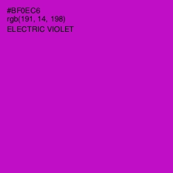 #BF0EC6 - Electric Violet Color Image