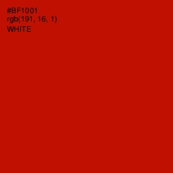 #BF1001 - Milano Red Color Image