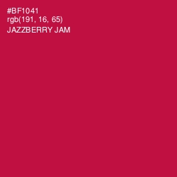 #BF1041 - Jazzberry Jam Color Image